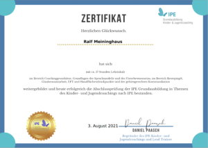 IPE Zertifikat